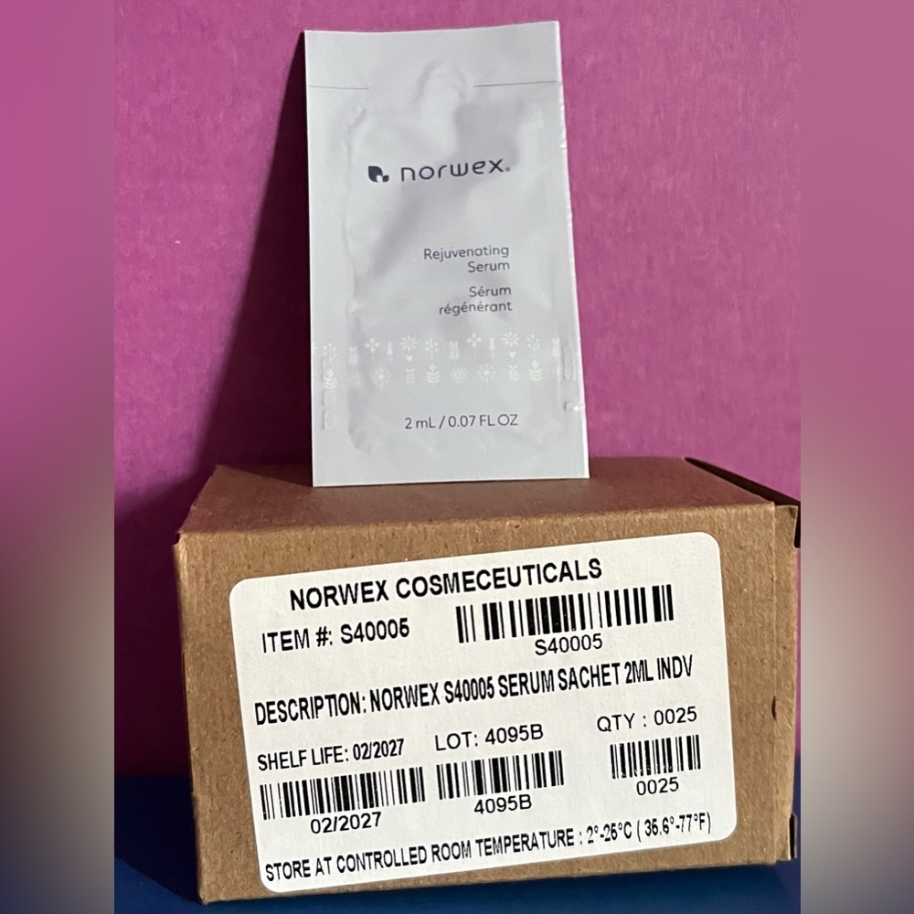 NORWEX COSMECEUTICALS SERUM SACHET 2ML.        (brand new) exp. 2/27